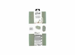 Opbergbox 31x15cm - stof - saliegroen