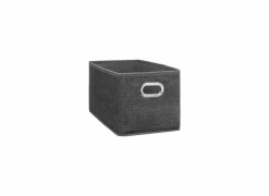 Opbergbox 31x15x15cm donkergrijs