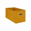 Opbergbox 31x15x15cm mosterd
