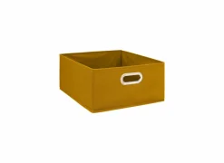 Opbergbox 31x31x15cm mosterd