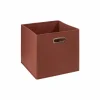 Opbergbox 31x31x31cm terracotta