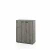 Opbergkast Pronto 2 90x112x40cm - melamine - sherman grijs