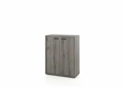 Opbergkast Pronto 2 90x112x40cm - melamine - sherman grijs