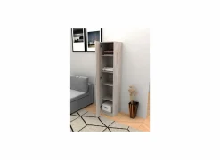 Opbergkast 40x40x180cm - decor - new grey oak