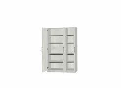 Opbergkast 120x40x180cm - decor - witte eik