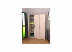 Opbergkast 120x40x180cm - decor - witte eik