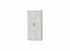 Opbergkast 80x40x180cm - decor - witte eik