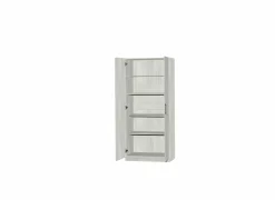 Opbergkast 80x40x180cm - decor - witte eik