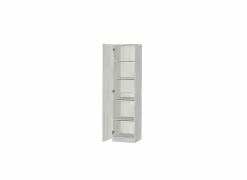 Opbergkast 40x40x180cm - decor - witte eik