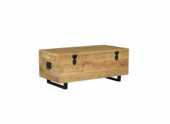 Opbergkoffer Josh 120x60x50cm - mango massief - naturel