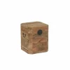 Opbergkoffer Mahjong 40x48x40cm - gerecycleerd den massief - naturel
