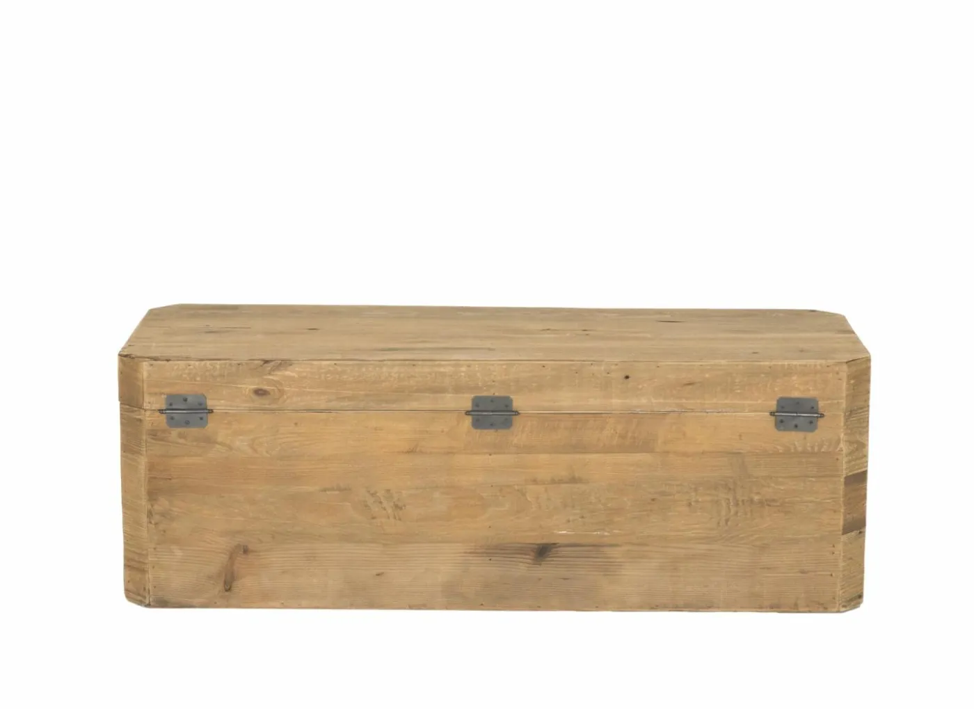 Opbergkoffer Opium 130x48x45cm - gerecycleerd den massief - naturel