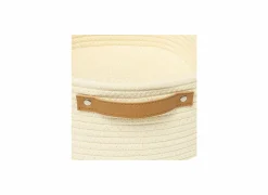 Opbergmand Duo 35x25x12cm - polyestervezel - ivoor set van 3