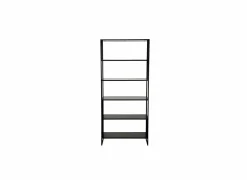 Opbergrek Mefisto 83x35x185cm - melamine - zwart