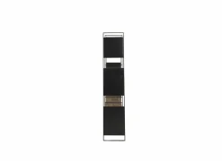 Opbergrek Opium 180,5x35x190cm - gerecycleerd den massief - naturel & zwart