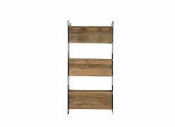 Opbergrek Opium 91x35x190cm - gerecycleerd den massief - naturel & zwart