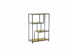 Opbergrek Tower 77x35x114cm - melamine & metaal - wild oak