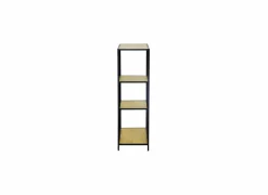 Opbergrek Tower 77x35x114cm - melamine & metaal - wild oak