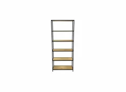 Opbergrek Tower 77x35x185cm - melamine & metaal - wild oak