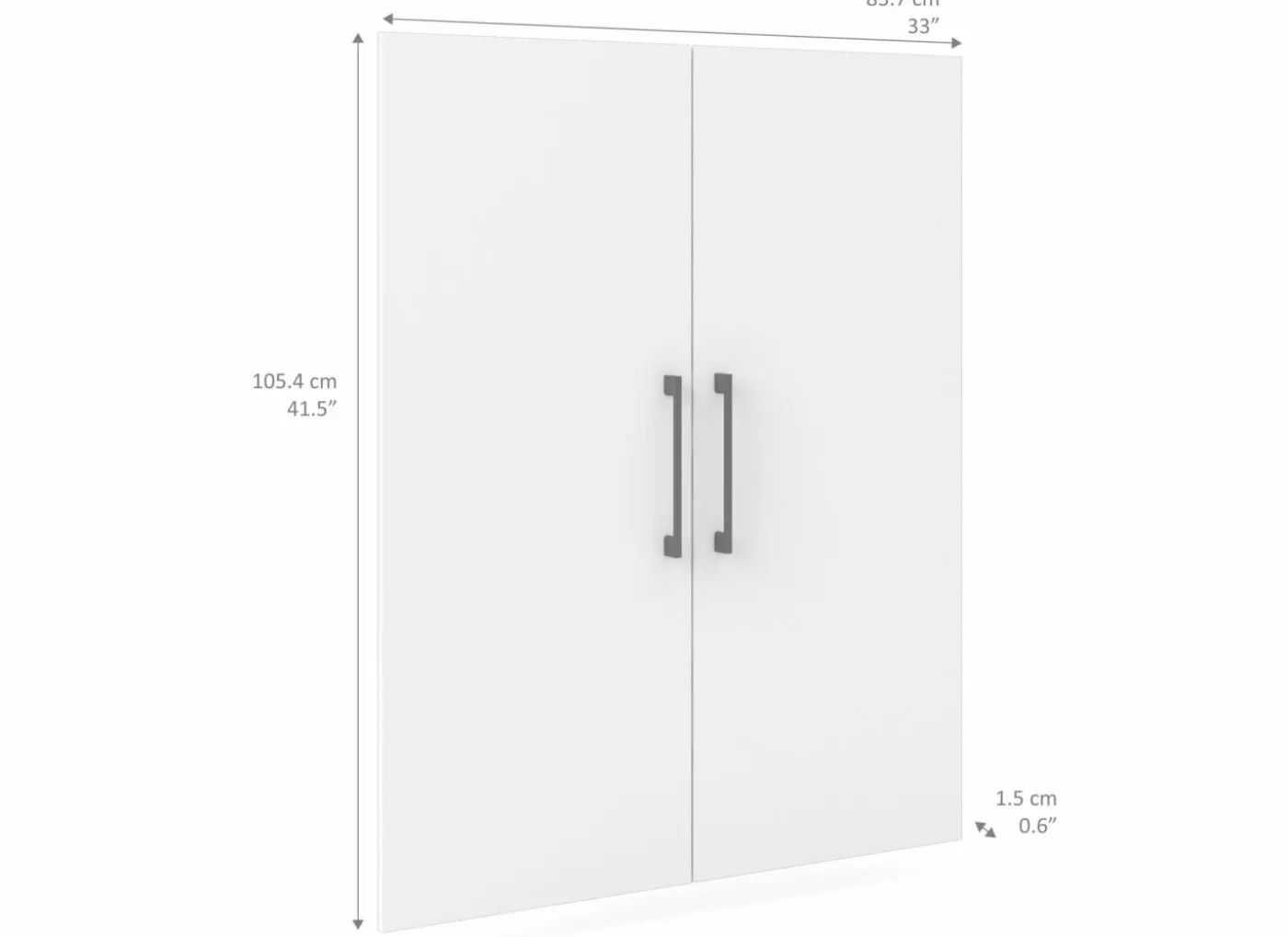 Opbouwset Prima 83,7x105,4cm - decor - wit