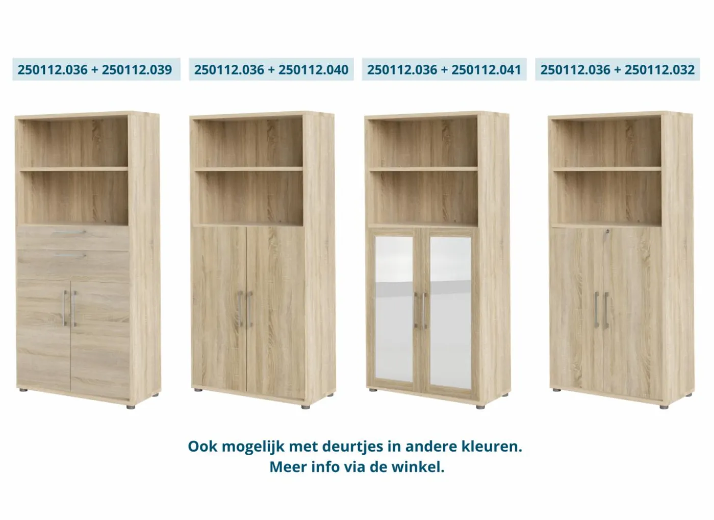 Opbouwset Prima 83x105cm - decor - eik