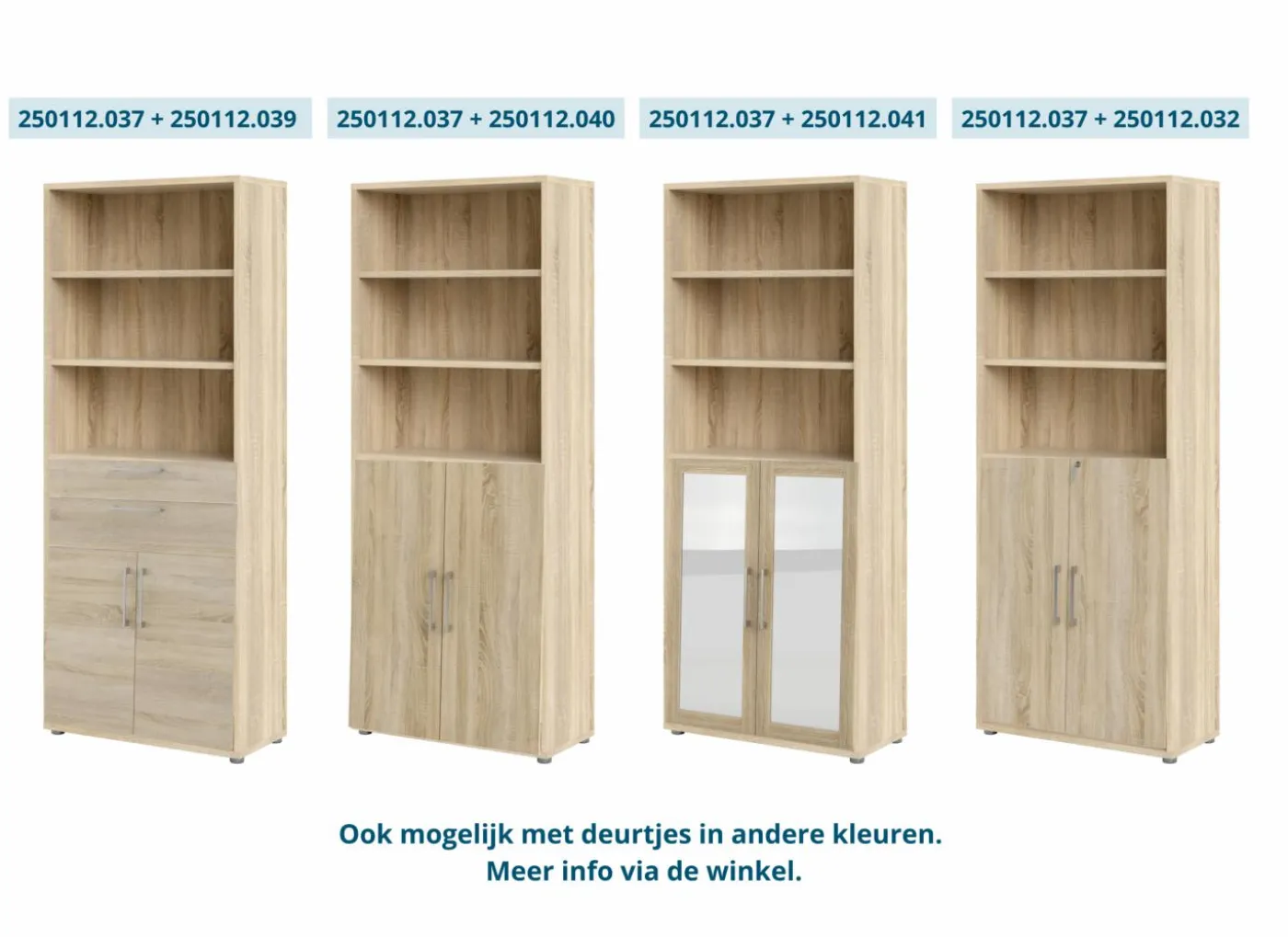 Opbouwset Prima 83x105cm - decor - eik