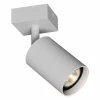 Opbouwspot GU10 - aluminium - wit