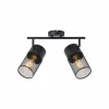 Opbouwspot Kamolo met 2 spots 2x40W E27