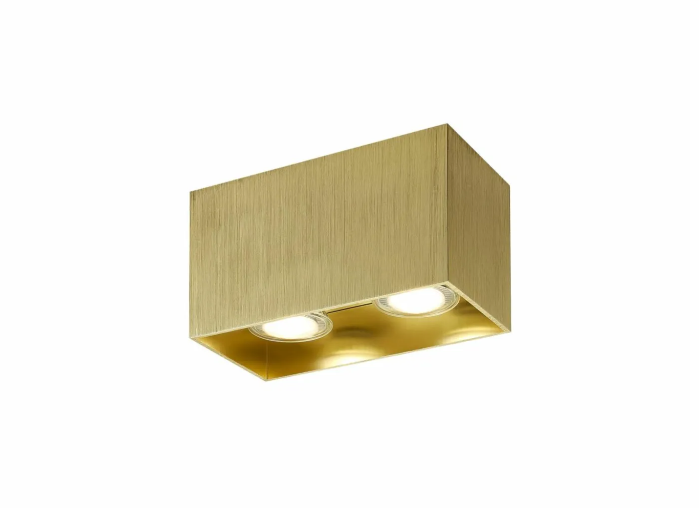 Opbouwspot met 2 spots 2x50W GU10