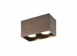 Opbouwspot met 2 spots 2x50W GU10