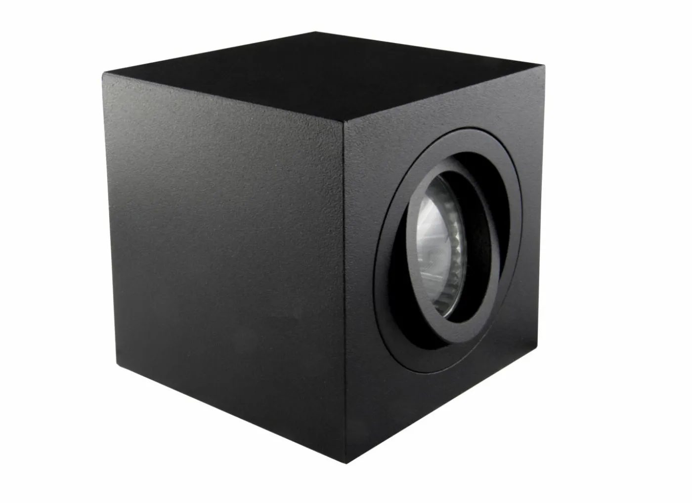 Opbouwspot vierkant 50W GU10 zwart