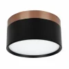 Opbouwspot 18W Ø13,6cm - aluminium - zwart & brons
