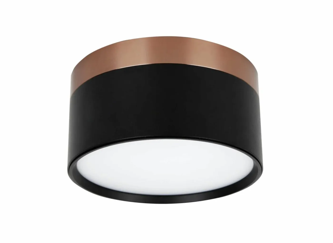 Opbouwspot 18W Ø13,6cm - aluminium - zwart & brons