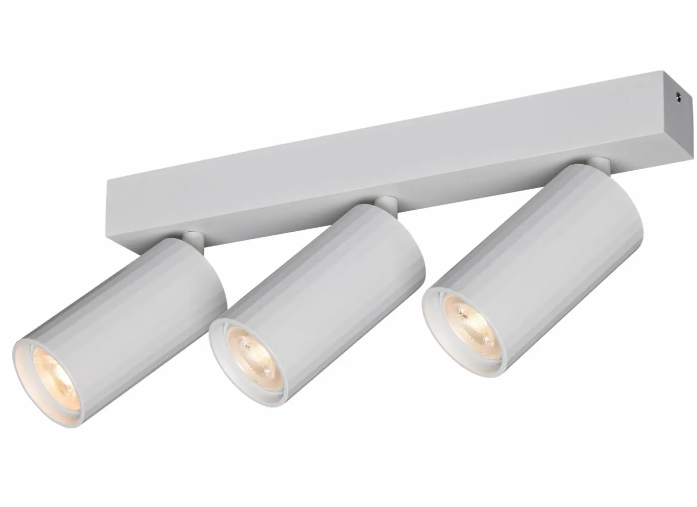 Opbouwspot 3xGU10 - aluminium - wit