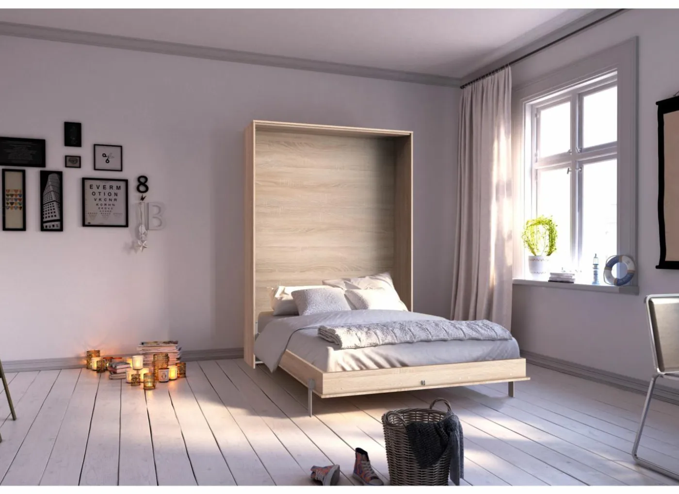 Opklapbed Juist Sonoma 120x200cm