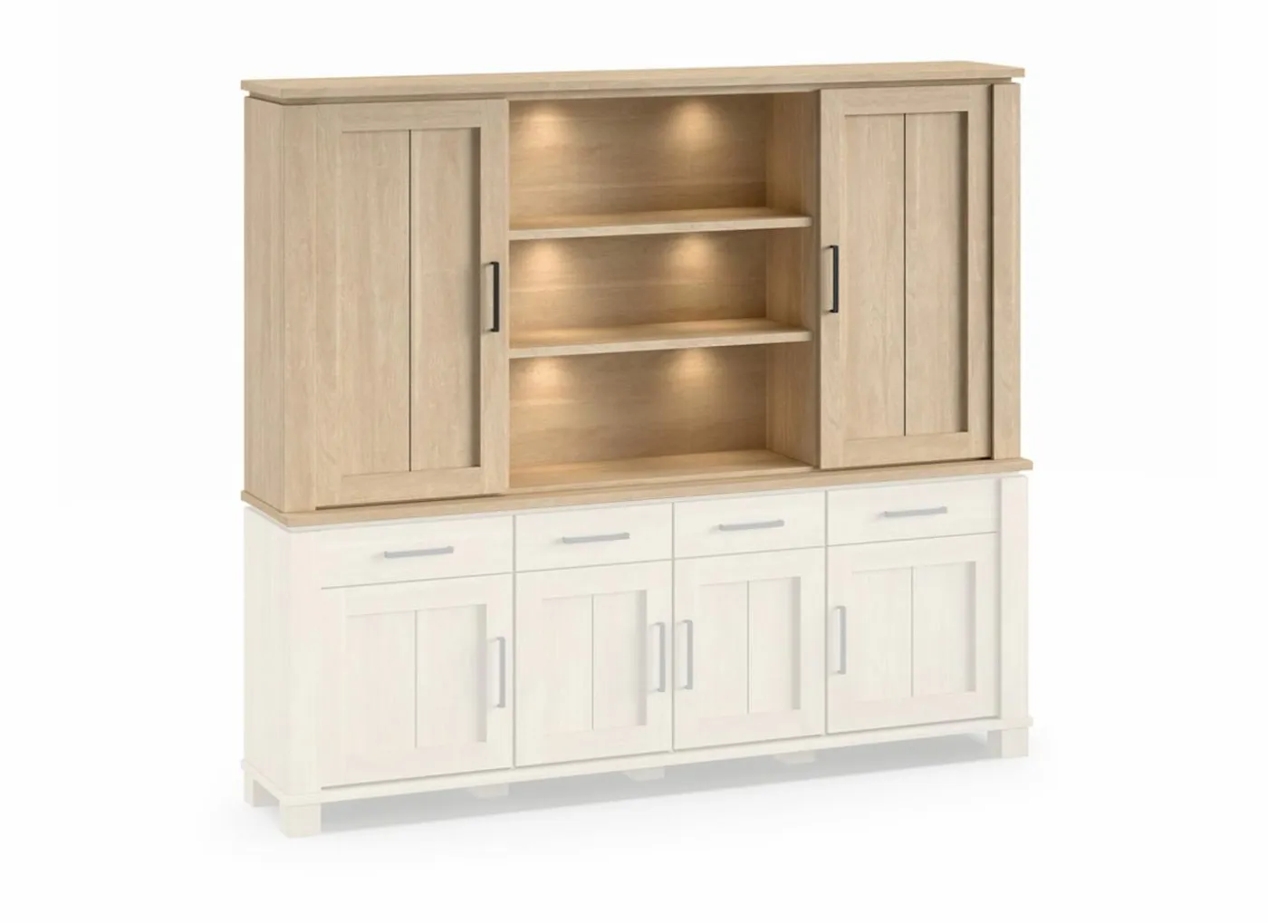 Opzetstuk Alba 233cm - decor - sand oak nature