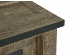 Opzetstuk Etienne 221cm - decor - industriële eik & zwart