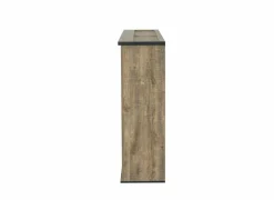 Opzetstuk Etienne 221cm - decor - industriële eik & zwart