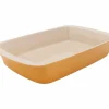 Ovenschaal Fontestic 34x21,5cm - stoneware - goud