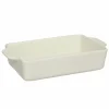 Ovenschaal 23x14cm - keramiek - terracotta of cream