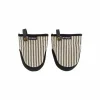 Ovenwant Toledo Gripper 18x14cm - katoen & polyestervezel - zwart, set van 2