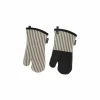 Ovenwant Toledo 33x17cm - katoen & polyestervezel - zwart set van 2