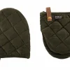Ovenwant Velmar Gripper katoen & polyester - olijfgroen, set van 2