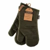 Ovenwant Velmar 17x33cm - katoen & polyester - olijfgroen