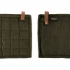 Pannenlap Velmar 20x20cm - katoen & polyester - olijfgroen