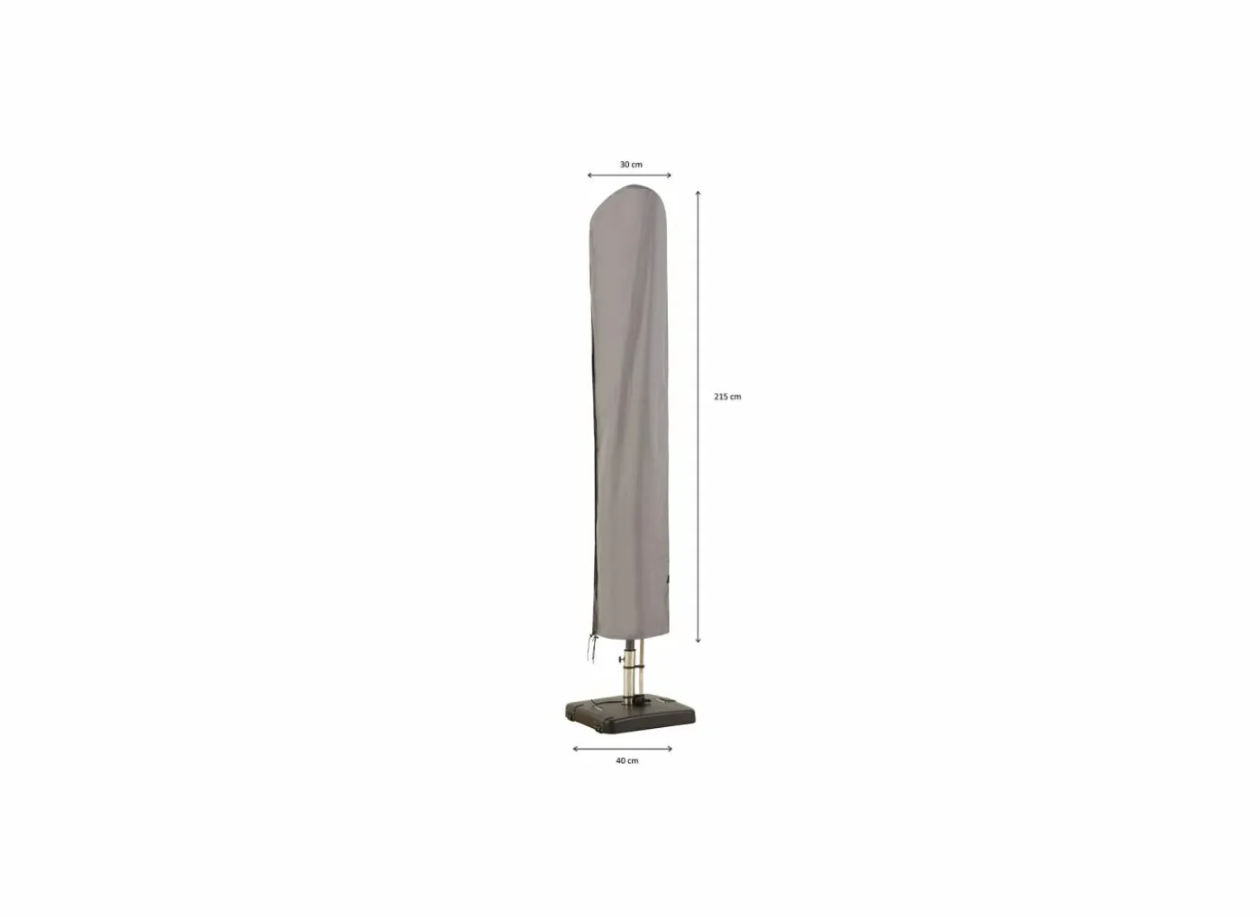 Parasolhoes 215cm grijs