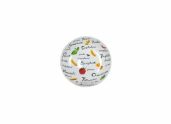 Pastabord Ø20cm - porselein - multicolor - set van 6