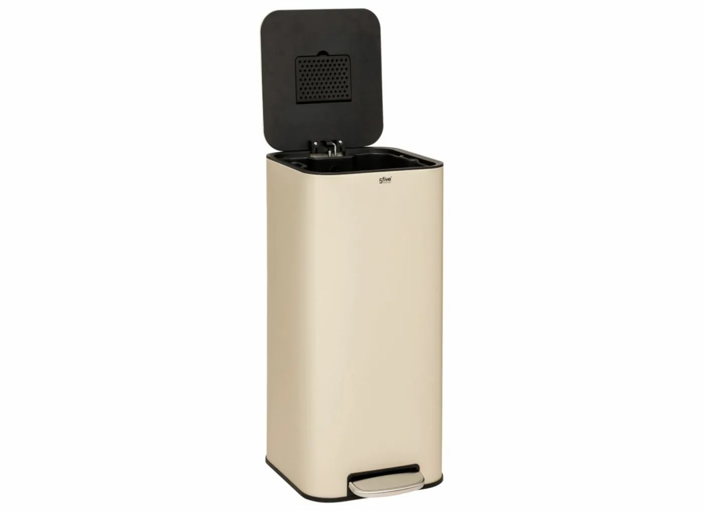 Pedaalemmer Delta 30L - staal - beige