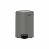 Pedaalemmer NewIcon Brabantia 5L concrete grey