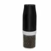 Peper en zoutmolen Elektrisch H18,3cm - glas/kunststof - zwart